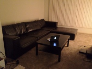 How beautiful our couch used to be